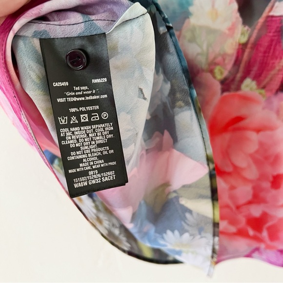 NWOT Ted Baker Floral Scalloped Cami Tank Top - Picture 6 of 7